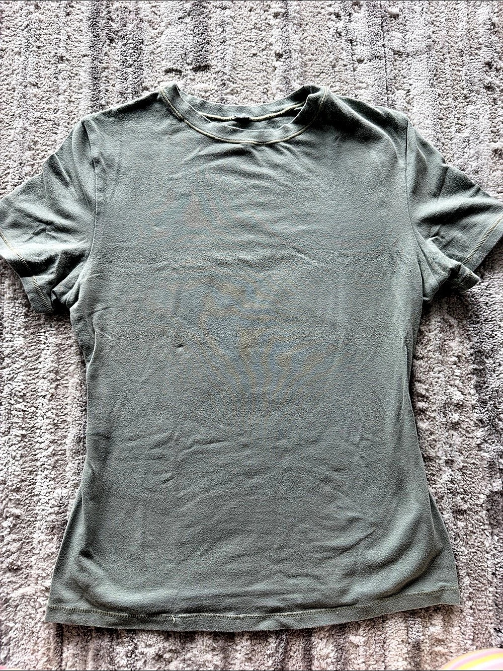SKIMS Short Sleeve Tee in Green